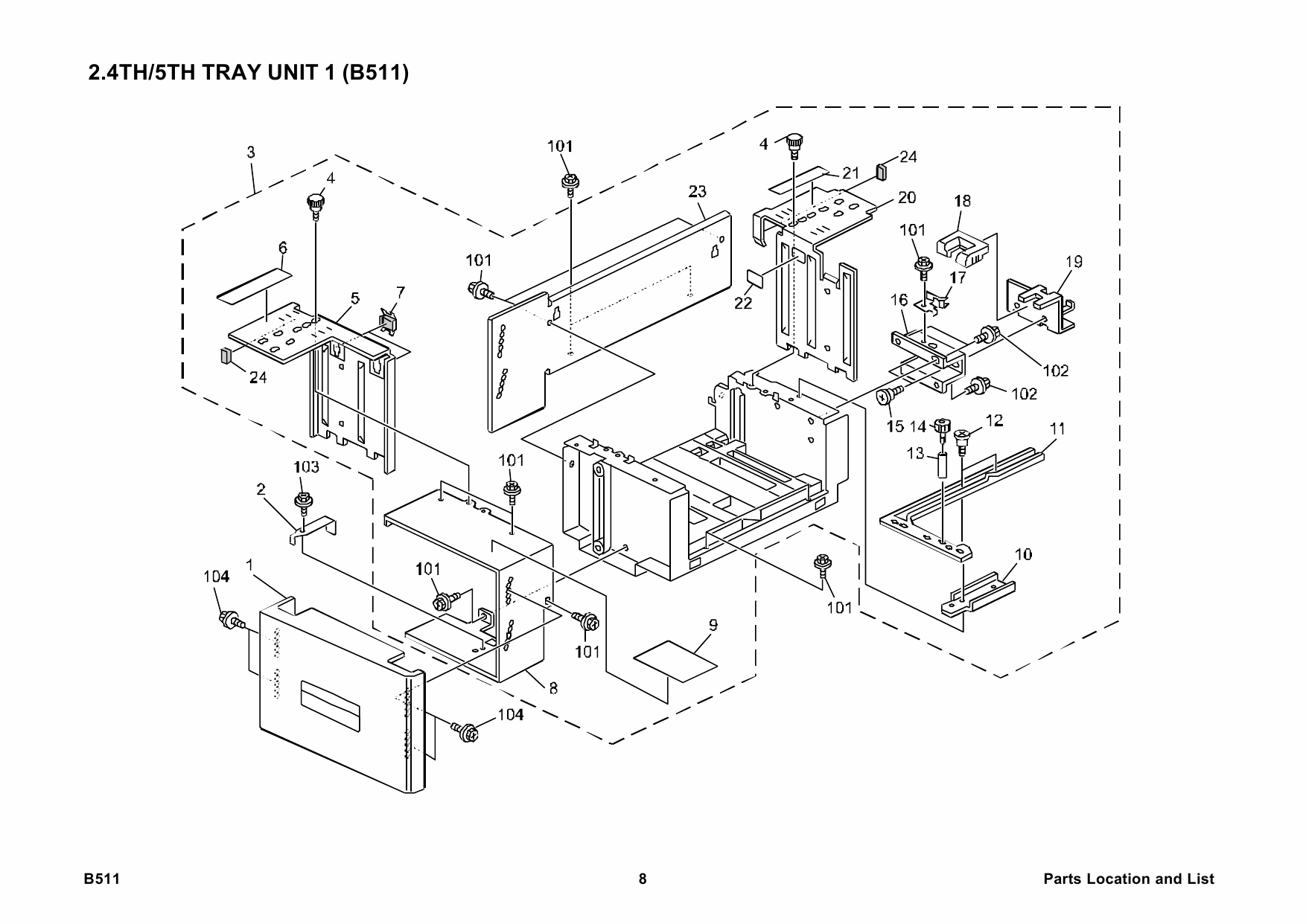 RICOH Options B511 Parts Catalog PDF download-5